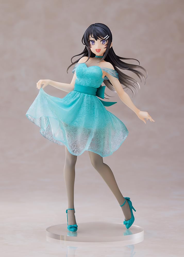 Figurine Mai de Rascal Bunny Girl Senpai, version robe transparente, collection Coreful de Taito.