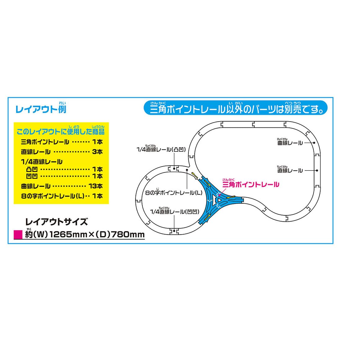 Takara Tomy Plarail R-30 Triangular Point Rail Toy Train Track 932888- Japan Figure Store - #1 Bring To You The Best Japanese Goods