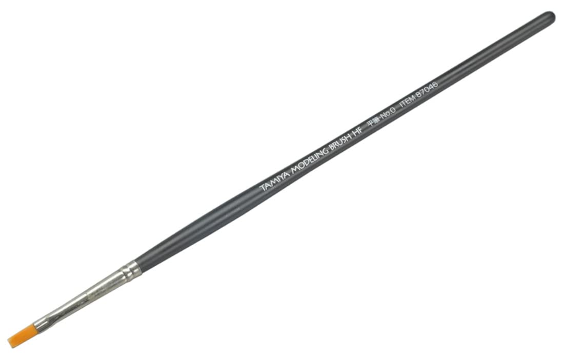 Tamiya Modeling Brush HF Flat Brush No. 0 – Premium Quality 87046- Japan Figure Store - #1 Bring To You The Best Japanese Goods