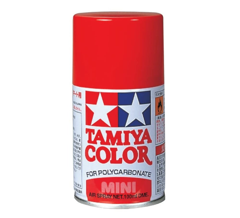 Tamiya PS-2 Red Polycarbonate Spray Model Paint 86002- Japan Figure Store - #1 Bring To You The Best Japanese Goods
