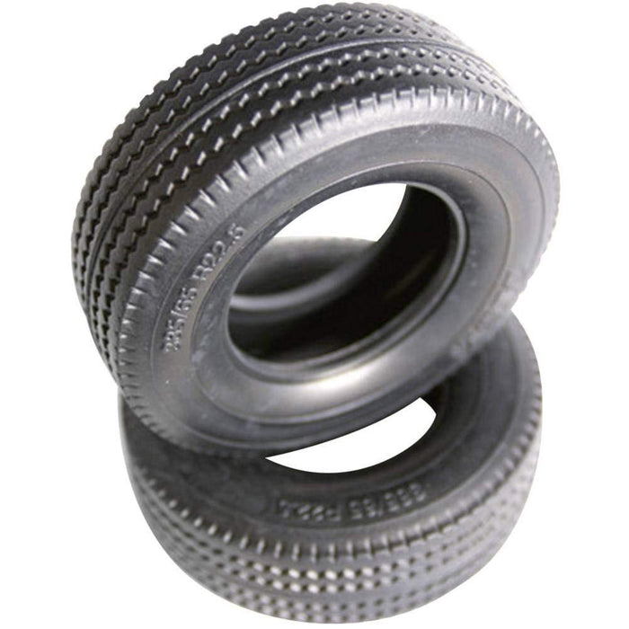 Tamiya Rc Big Truck Trailer Truck Tires Hard 30mm Width 2Pcs Model 56528- Japan Figure Store - #1 Bring To You The Best Japanese Goods
