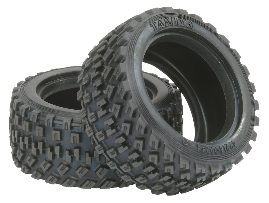 Tamiya 60D Rally Block Tire 51427 RC Spare Parts Durable Replacement- Japan Figure Store - #1 Bring To You The Best Japanese Goods