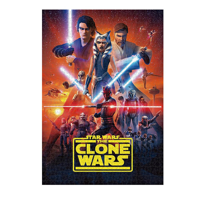 Tenyo 1000-Piece Jigsaw Puzzle Star Wars The Clone Wars Made in Japan 51x73.5Cm