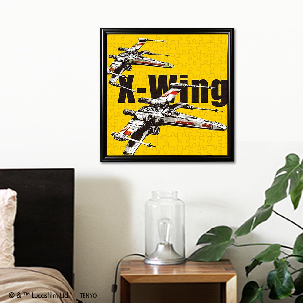 Tenyo 144-Piece Star Wars X-Wing Jigsaw Puzzle with Adhesive Panel 24x24cm