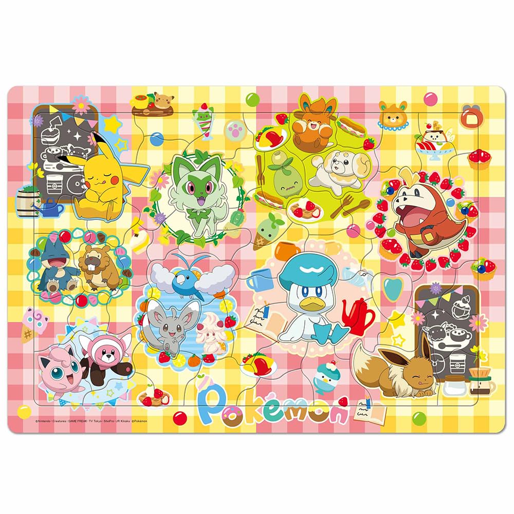 Tenyo Pokémon Snack Time Puzzle 60-Piece Kids Puzzle Ages 4-7 Made in Japan