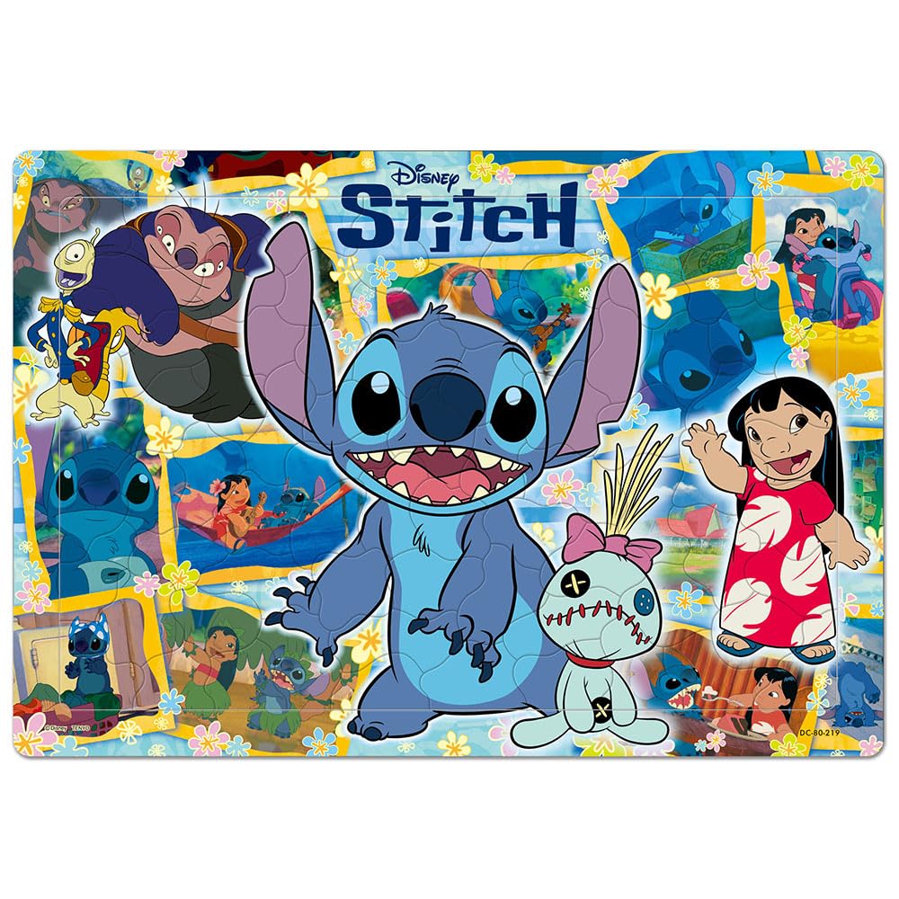 Tenyo Disney Everybody's Ohana 80-Piece Kids Puzzle with Antibacterial Coating