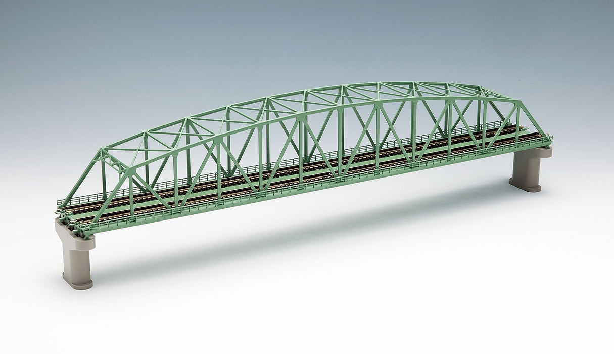 Tomytec Tomix N Gauge Green Double Track Truss Bridge with Piers - 3222- Japan Figure Store - #1 Bring To You The Best Japanese Goods