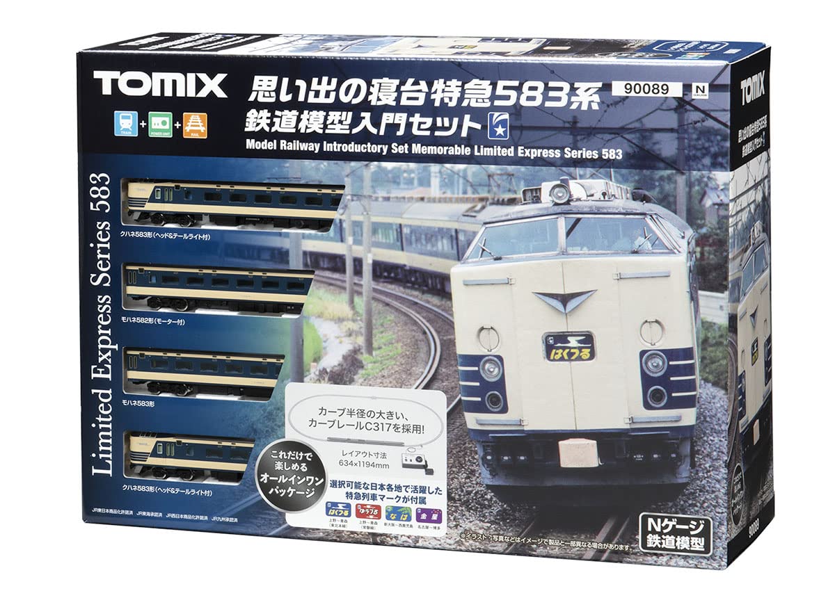Tomytec Tomix N Gauge 583 Series 90089 Sleeper Express Model Set- Japan Figure Store - #1 Bring To You The Best Japanese Goods
