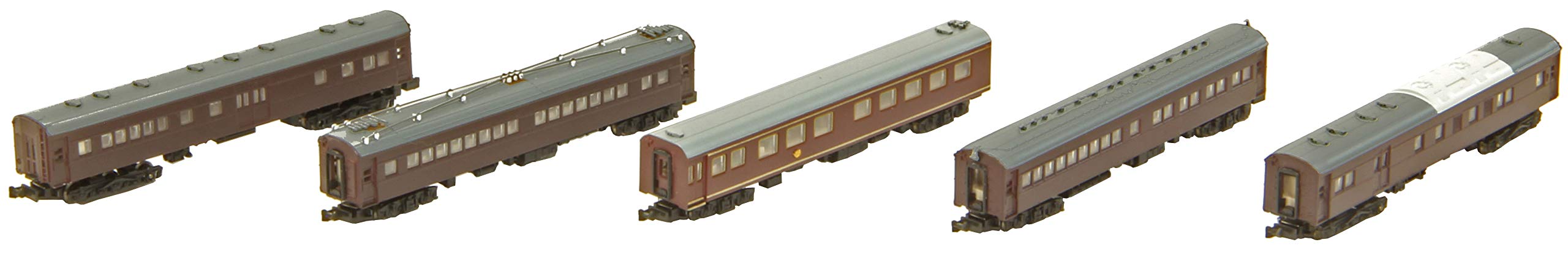 Rokuhan Z Gauge No. 1 Imperial Early Model Train 5-Car Passenger Set T036-2- Japan Figure Store - #1 Bring To You The Best Japanese Goods