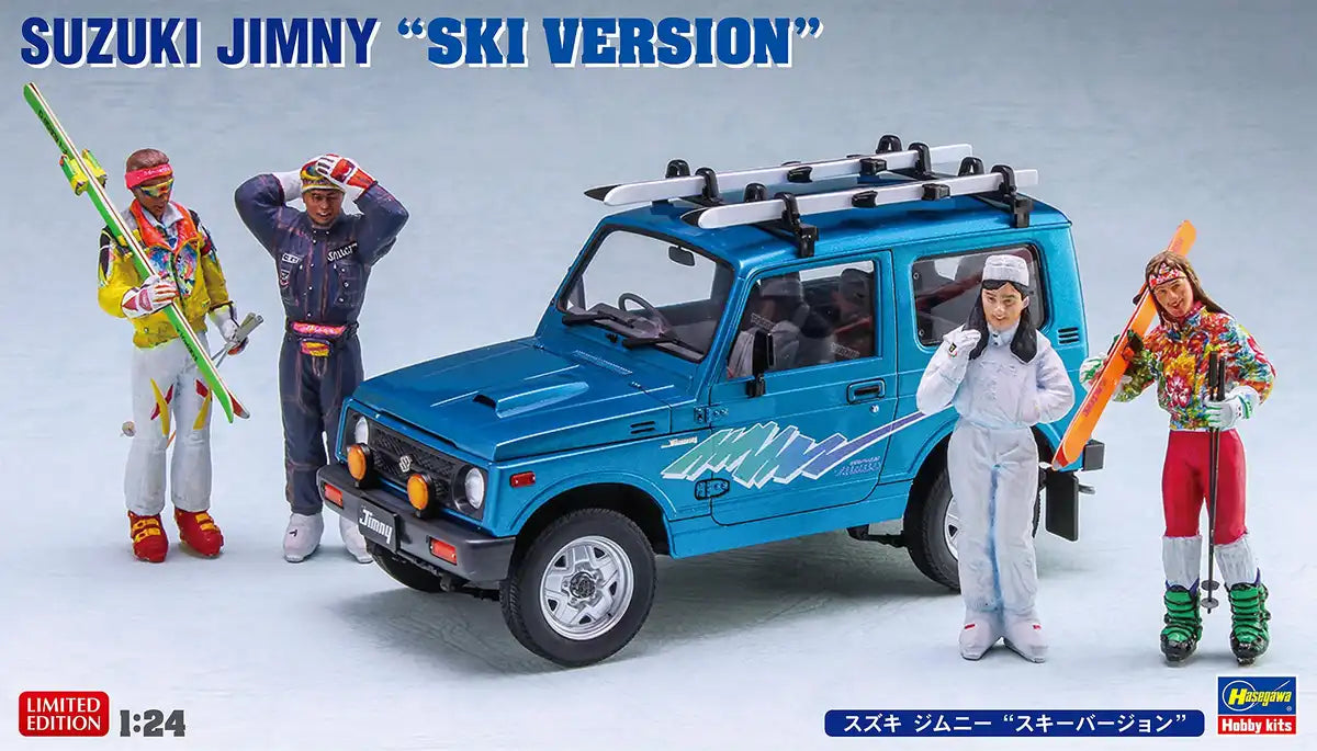 HASEGAWA 1/24 Suzuki Jimny 'Ski Version' Plastic Model- Japan Figure Store - #1 Bring To You The Best Japanese Goods