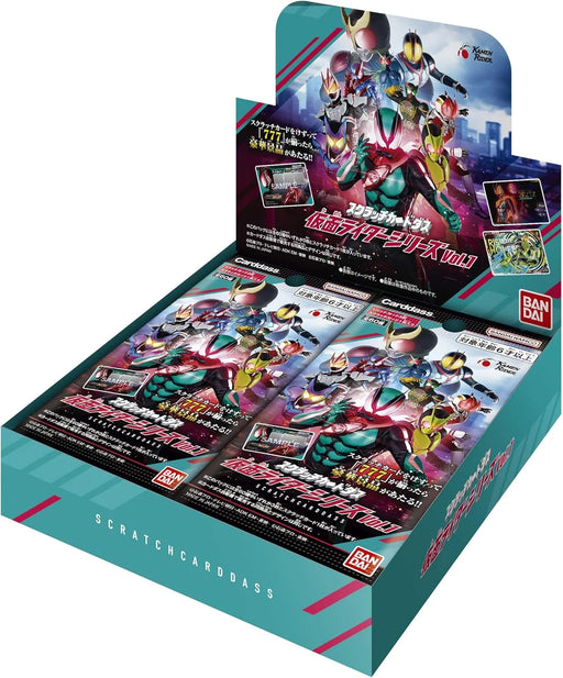 Bandai Scratch Carddass Kamen Rider Series Vol 1 Box of 20 Cards BANDAI