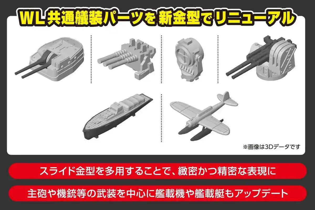 Aoshima 1/700 Japanese Battleship Mutsu Plastic Model Kit