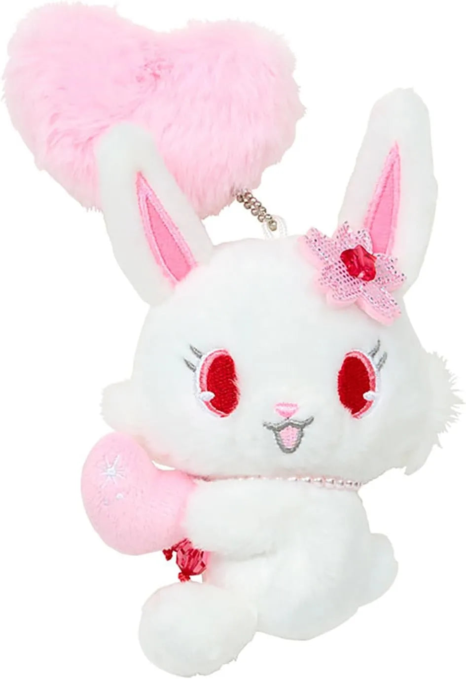 Sanrio Mascot Holder Heisei Urare Character Fluffy Heart Jewel Pet
