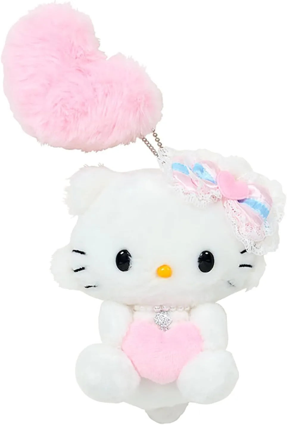 Sanrio Mascot Holder Heisei Urare Character Fluffy Heart Jewel Pet - White (Set of 2)
- 4550337198896