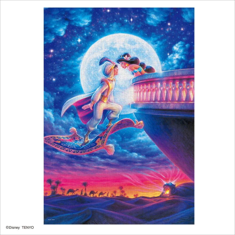Tenyo 1000pc Aladdin Moonlight Romance Jigsaw Puzzle 51x73.5cm- Japan Figure Store - #1 Bring To You The Best Japanese Goods