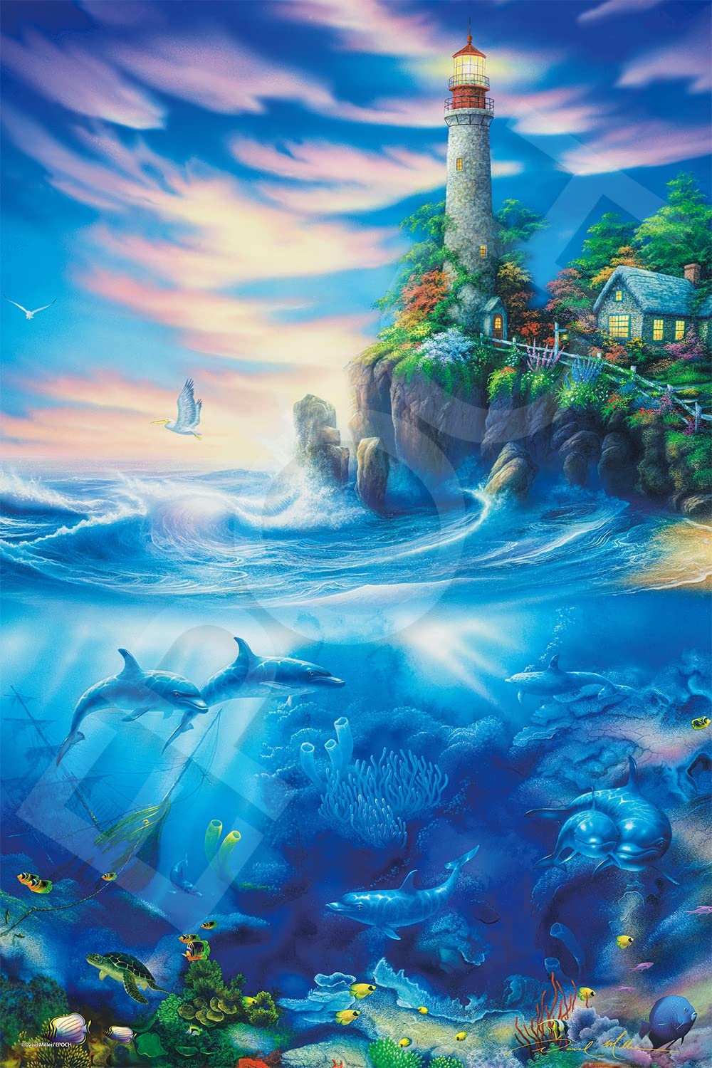 EPOCH 13-045S Jigsaw Puzzle Eternal Light Lighthouse David Miller Glow In The Dark 1000 Pieces- Japan Figure Store - #1 Bring To You The Best Japanese Goods