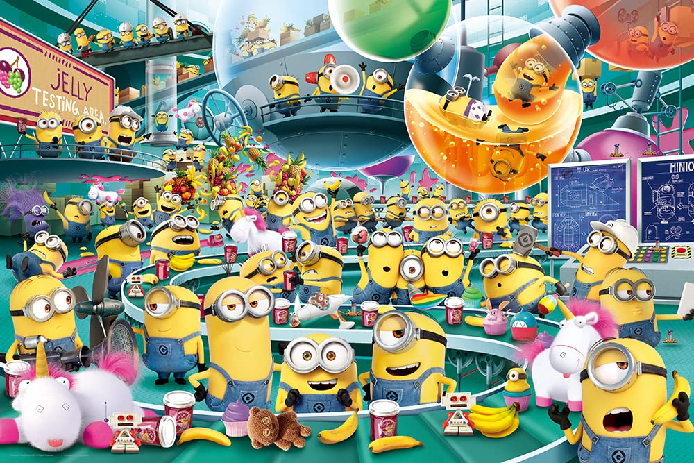 YANOMAN 10-1409 Jigsaw Puzzle Minions Strange Jelly Factory 1000 Pieces- Japan Figure Store - #1 Bring To You The Best Japanese Goods