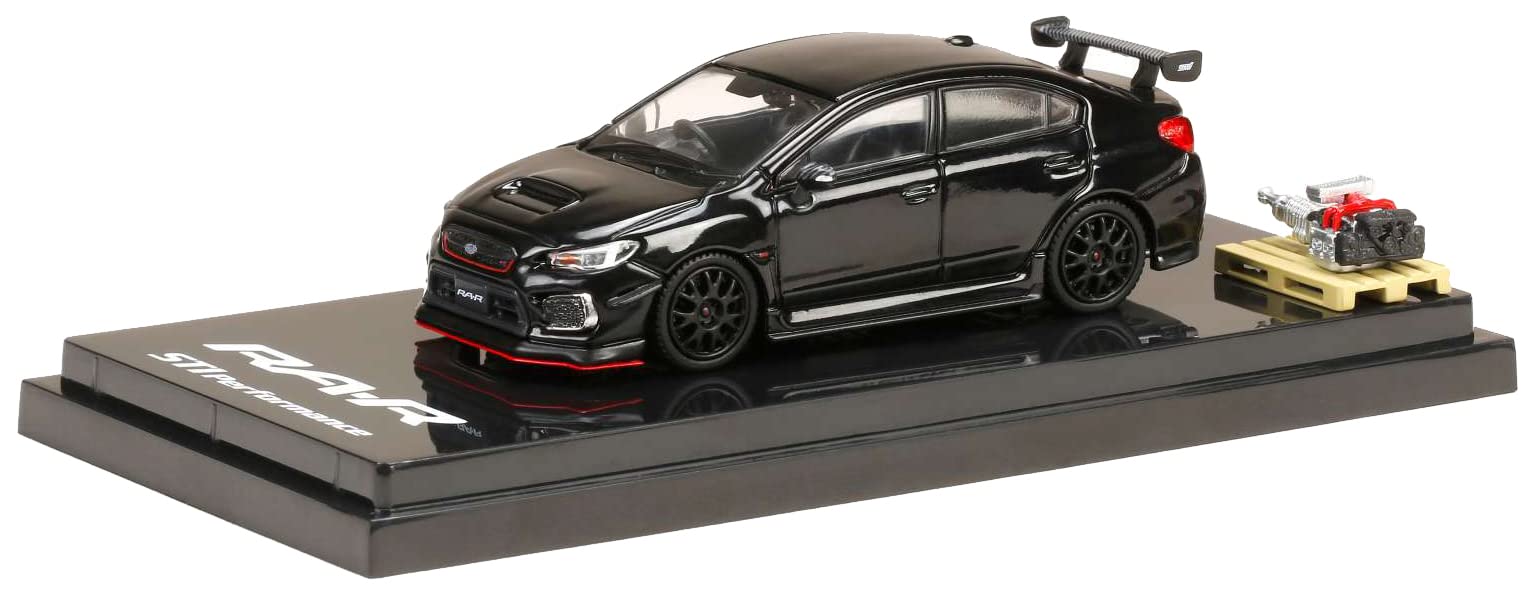 1/64 Hobby Japan Subaru WRX STI RA-R Optional Car Black Silica- Japan Figure Store - #1 Bring To You The Best Japanese Goods