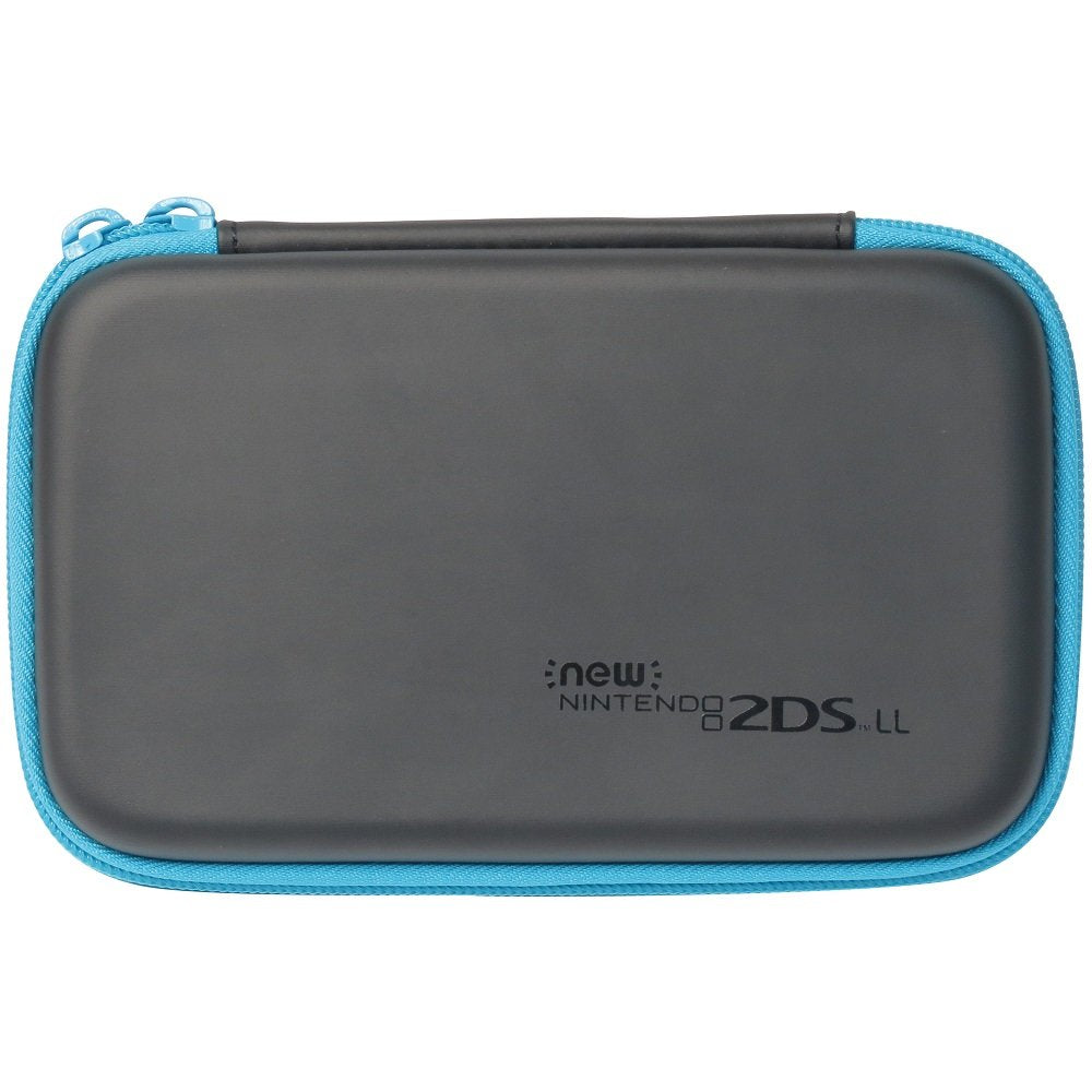 HORI Slim Hard Pouch Black & Turquoise For New Nintendo 2Ds Ll- Japan Figure Store - #1 Bring To You The Best Japanese Goods
