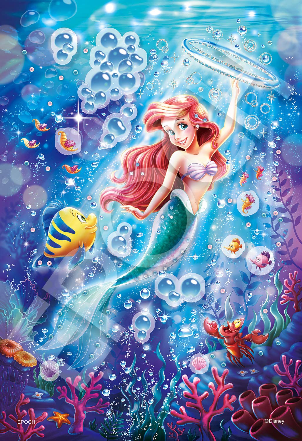 EPOCH Jigsaw Puzzle 73-301 Disney The Little Mermaid Ariel -Sparkling Sea- Decoration Puzzle 300 Pieces- Japan Figure Store - #1 Bring To You The Best Japanese Goods