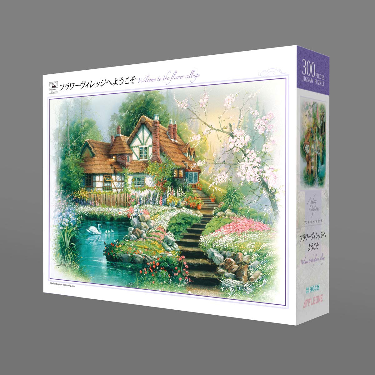 APPLEONE Jigsaw Puzzle 300-328 Andres Orpinas Flower Village 300 Pieces- Japan Figure Store - #1 Bring To You The Best Japanese Goods