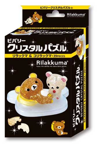 Beverly Crystal 3D Puzzle 50212 Rilakkuma & Korilakkuma Crystal Jigsaw Puzzle- Japan Figure Store - #1 Bring To You The Best Japanese Goods