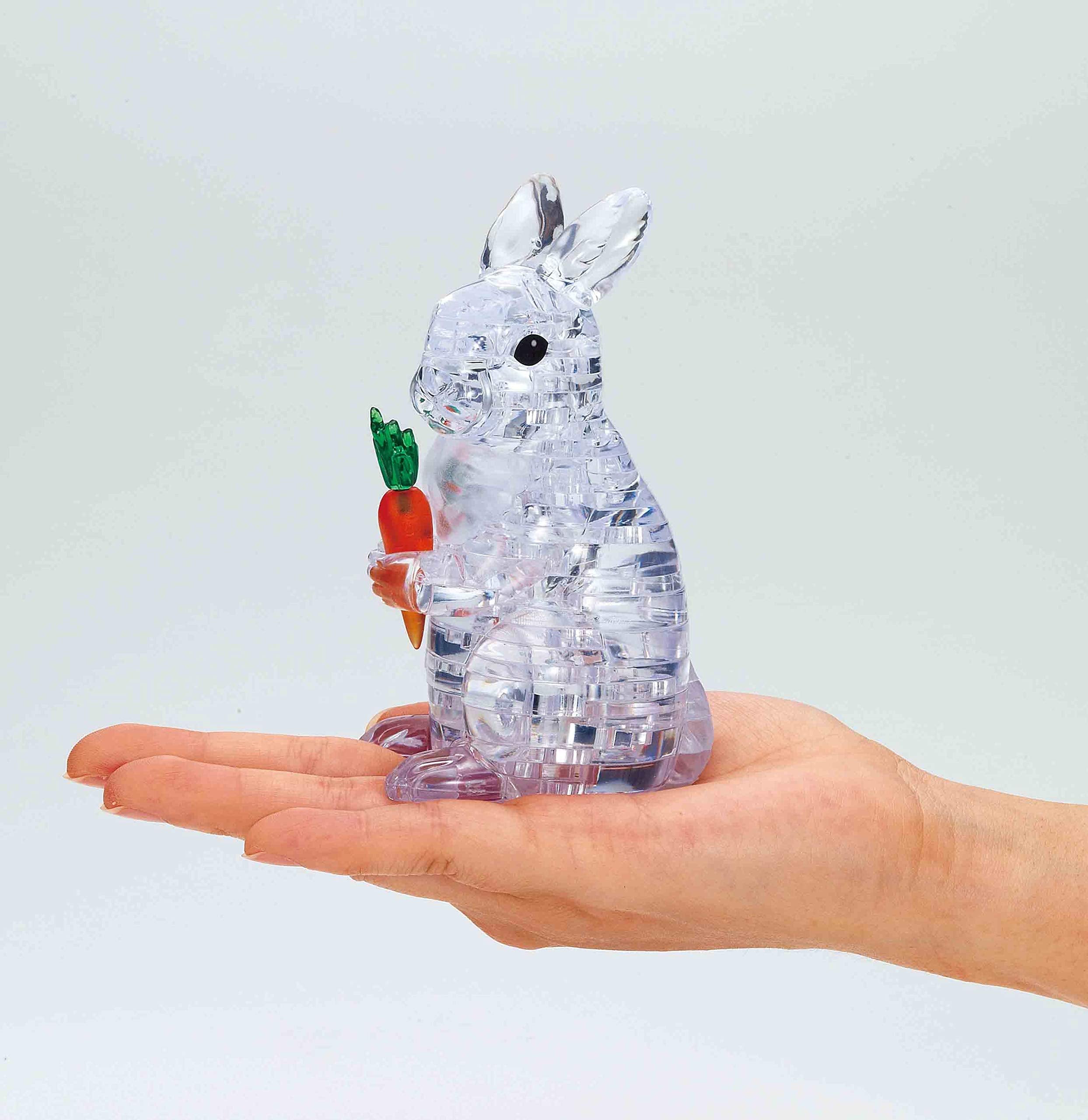 Beverly Crystal 3D Puzzle 486589 Rabbit Clear (43 Pieces) 3D Crystal Animal Puzzle- Japan Figure Store - #1 Bring To You The Best Japanese Goods