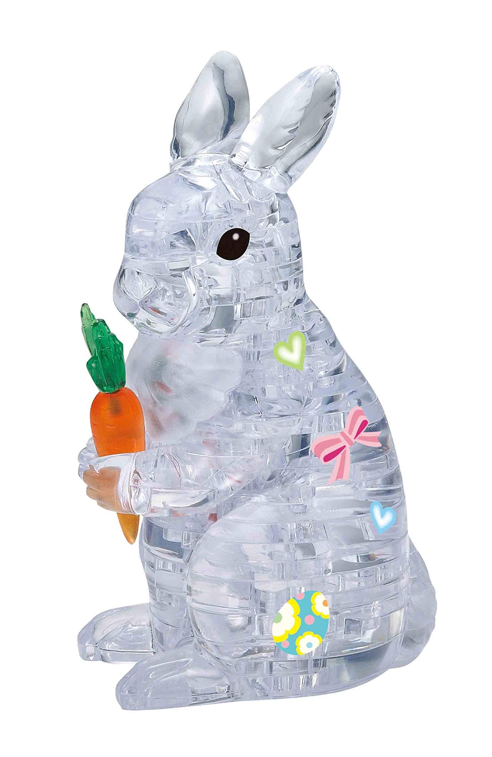 Beverly Crystal 3D Puzzle 486589 Rabbit Clear (43 Pieces) 3D Crystal Animal Puzzle- Japan Figure Store - #1 Bring To You The Best Japanese Goods
