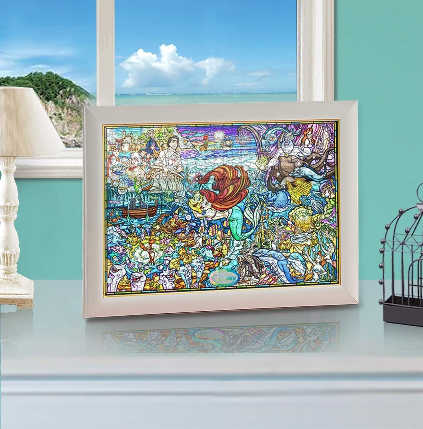 Tenyo 500pc Little Mermaid Jigsaw Puzzle Stained Art 25x36cm- Japan Figure Store - #1 Bring To You The Best Japanese Goods