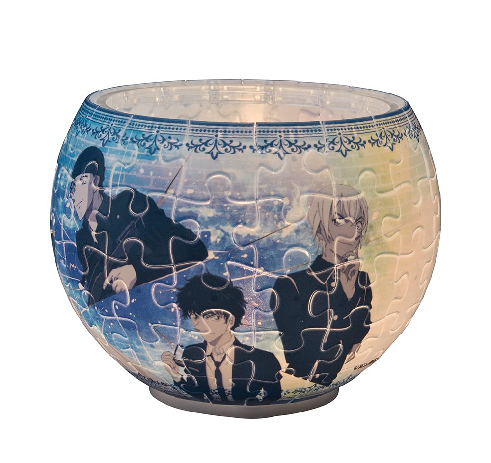 YANOMAN 2201-66 3D Led Lamp Shade Puzzle Detective Conan Case Closed Blue Truth 80 Pieces- Japan Figure Store - #1 Bring To You The Best Japanese Goods