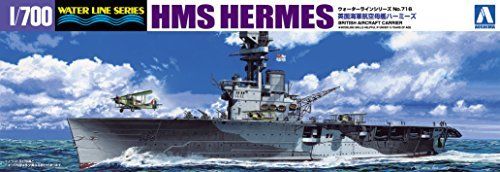 Aoshima British Aircraft Carrier Hms Hermes Battle Off Ceylon Sea Model Kit