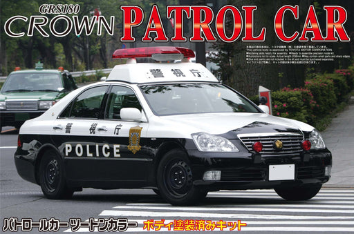 AOSHIMA 03039 Toyota Crown Grs180 Tokyo Police Car 1/24 Scale Pre-Painted Kit- Japan Figure Store - #1 Bring To You The Best Japanese Goods