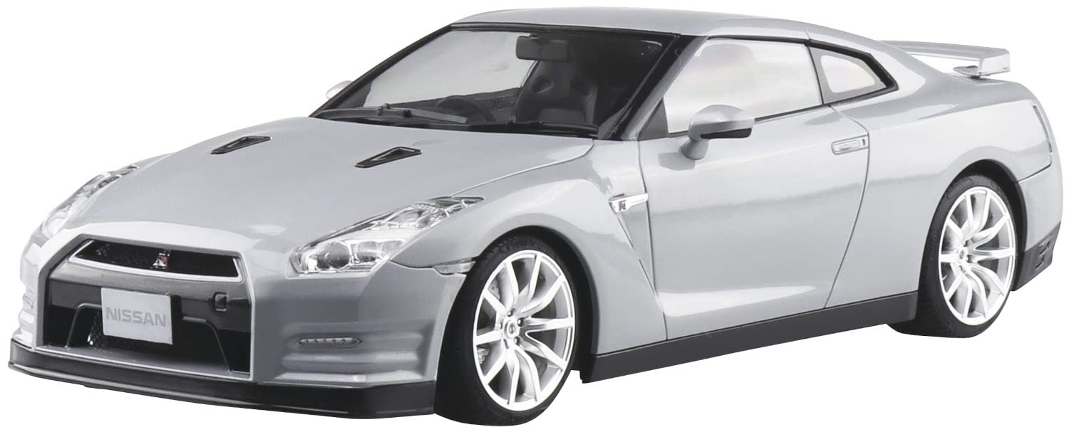 AOSHIMA Pre-Painted 1/24 Nissan R35 Gt-R '14 Ultimate Metal Silver Plastic Model- Japan Figure Store - #1 Bring To You The Best Japanese Goods