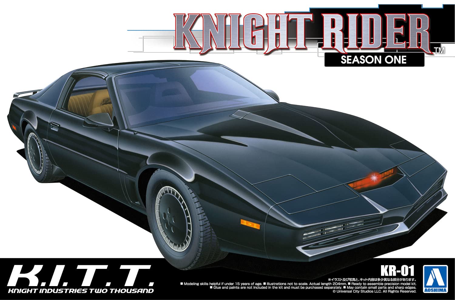 AOSHIMA Knight Rider 1/24 -Knight 2000 K.I.T.T. Season I Plastic Model Plastic Model- Japan Figure Store - #1 Bring To You The Best Japanese Goods