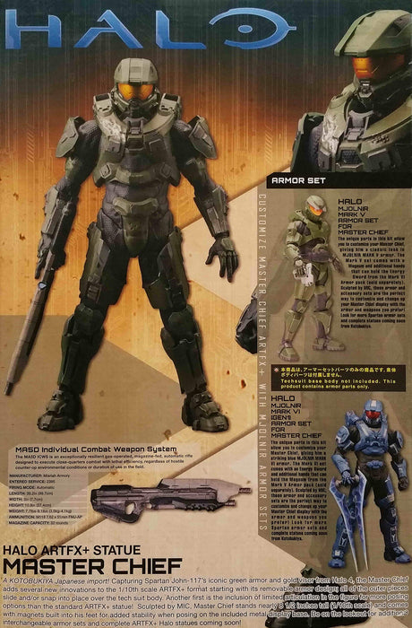 Kotobukiya Artfx+ Halo Master Chief 1/10 Pvc Painted Japan Assembly Kit- Japan Figure Store - #1 Bring To You The Best Japanese Goods