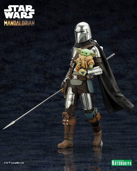 KOTOBUKIYA Artfx+ Mandalorian & Grogu With Beskar Staff 1/10 Figure Star Wars: The Mandalorian- Japan Figure Store - #1 Bring To You The Best Japanese Goods