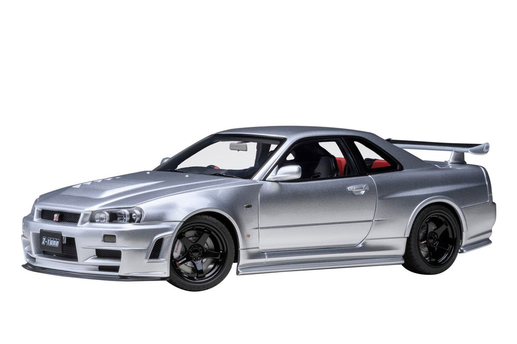 Autoart Nismo R34 GT-R Z-Tune 1/18 Scale Silver Finished Model Car- Japan Figure Store - #1 Bring To You The Best Japanese Goods