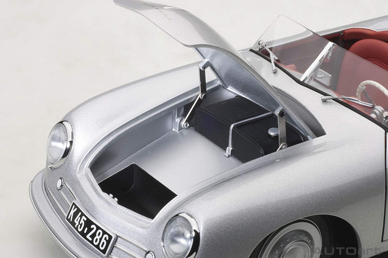 Autoart 1/18 Porsche 356 No.1 Silver- Japan Figure Store - #1 Bring To You The Best Japanese Goods