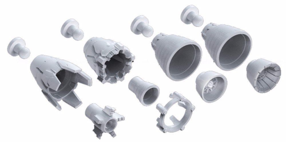 Bandai Builders Parts Hd 1/100 Ms Vernier 01 Model Kit Bphd-09