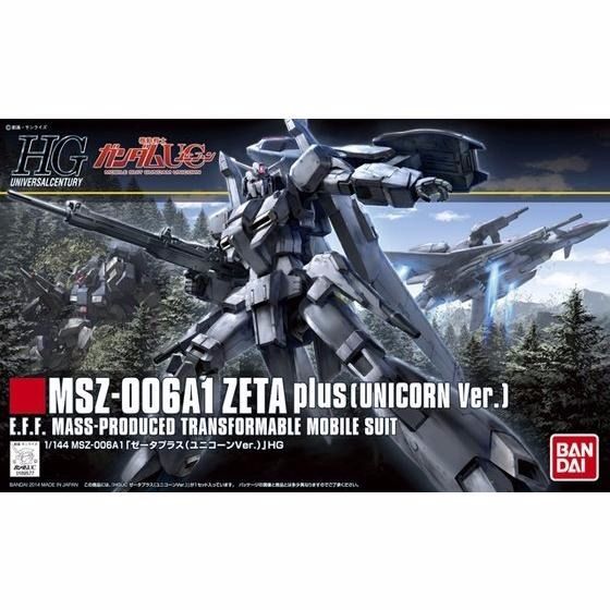 Bandai Hguc 1/144 Msz-006a1 Zeta Plus Unicorn Ver Plastic Model Kit - Japan Figure