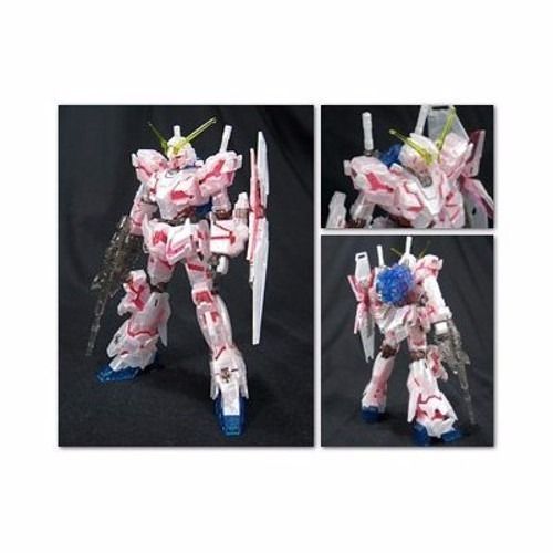 Bandai Hguc 1/144 Rx-0 Unicorn Gundam Destroy Mode Nt-d Peal Clear Model Kit- Japan Figure Store - #1 Bring To You The Best Japanese Goods