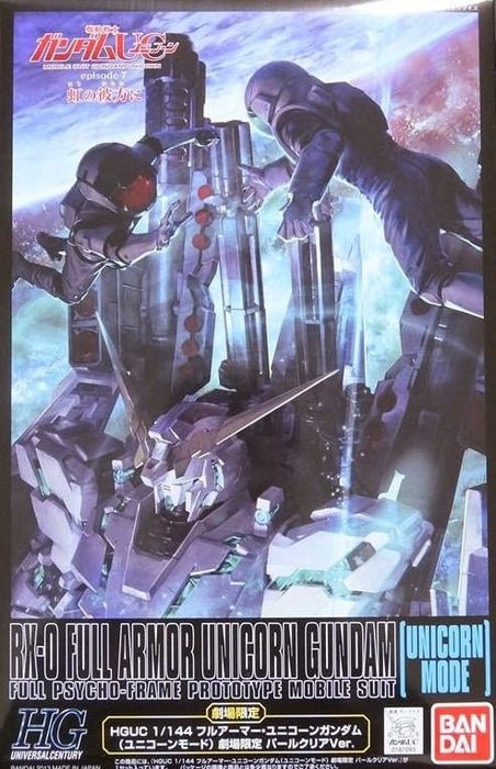 Bandai Hguc 1/144 Full Armor Unicorn Gundam Unicorn Mode Pearl Clear Model Kit- Japan Figure Store - #1 Bring To You The Best Japanese Goods