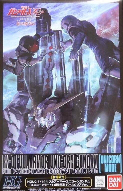 Bandai Hguc 1/144 Full Armor Unicorn Gundam Unicorn Mode Pearl Clear Model Kit- Japan Figure Store - #1 Bring To You The Best Japanese Goods