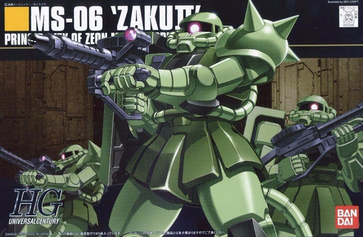 Bandai Hguc 1/144 Ms-06 Zaku Ii Plastic Model Kit Mobile Suit Gundam- Japan Figure Store - #1 Bring To You The Best Japanese Goods
