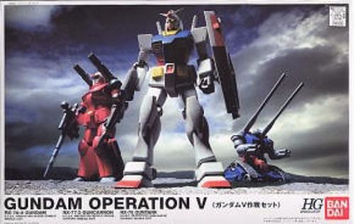 Bandai Hguc 1/144 Operation V Set Gundam & Guncannon & Guntank Model Kit Japan- Japan Figure Store - #1 Bring To You The Best Japanese Goods