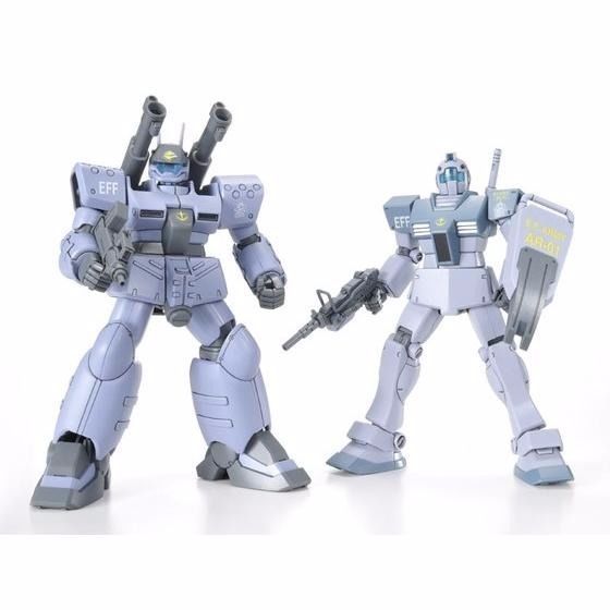 Bandai Hguc 1/144 Rgm-79 Gm & Rx-77d Guncannon White Dingo Team Custom Model Kit- Japan Figure Store - #1 Bring To You The Best Japanese Goods