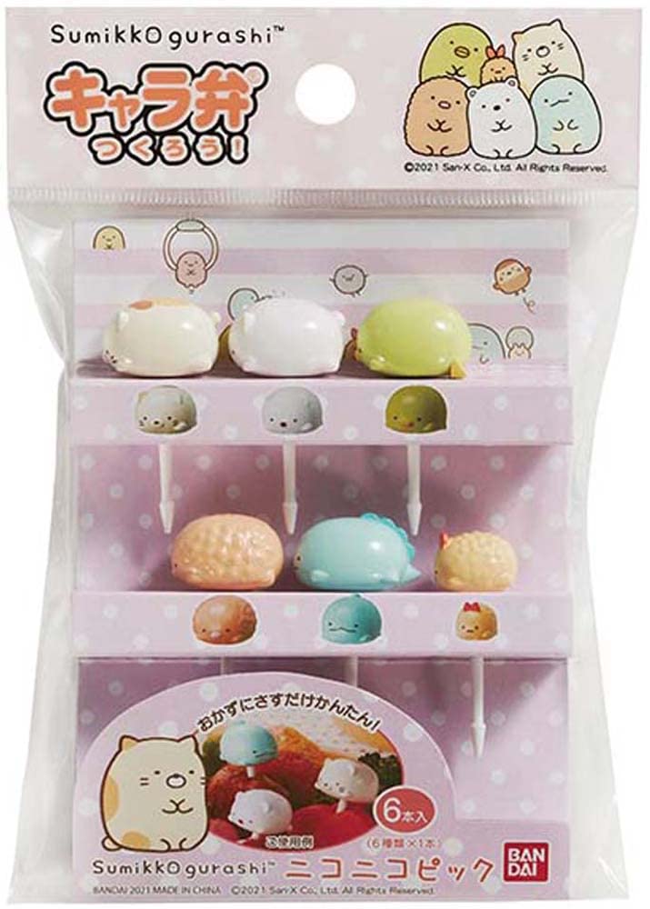 Bandai Sumikko Gurashi Bento Nico Nico Pick 6 Pieces- Japan Figure Store - #1 Bring To You The Best Japanese Goods