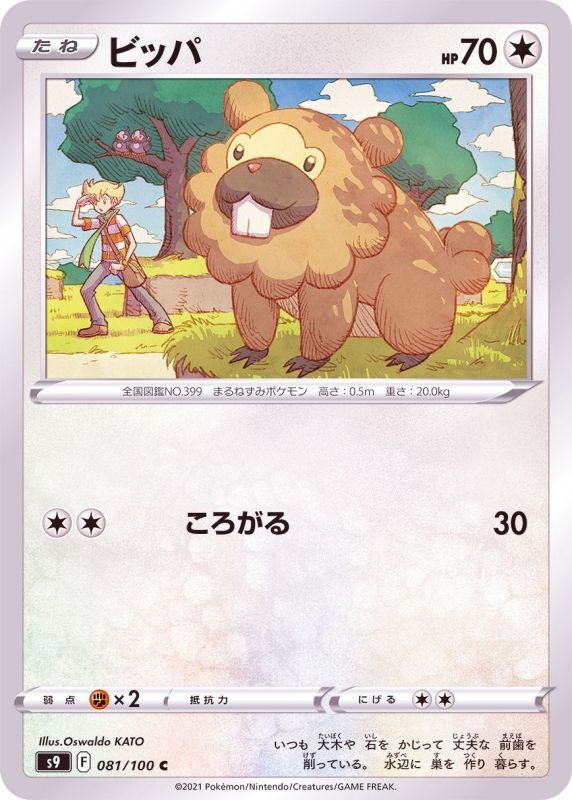 Bidoof - 081/100 S9 - C - MINT - Pokémon TCG Japanese Japan Figure 24353-C081100S9-MINT