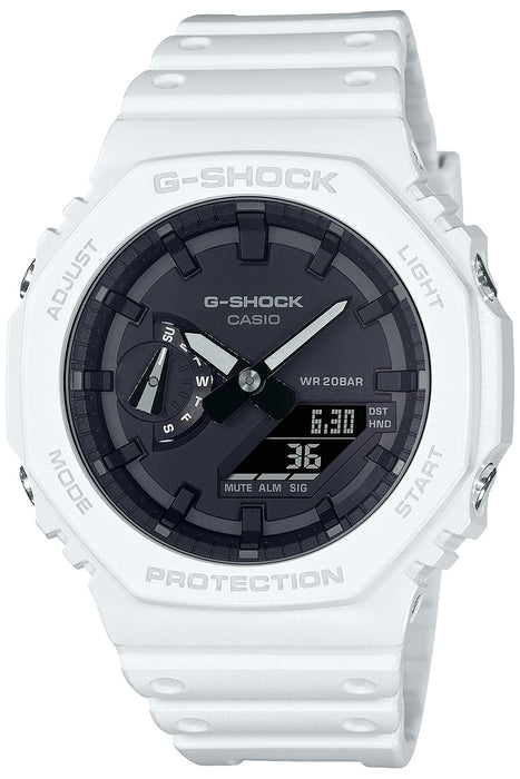 Casio G-Shock Men's GA-2100-7Ajf White Watch with Carbon Core Guard Structure- Japan Figure Store - #1 Bring To You The Best Japanese Goods