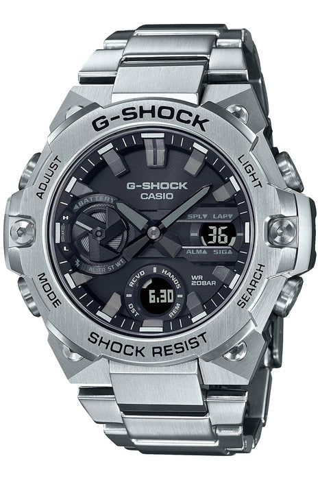 G-Shock G-Steel Men's Silver Watch Gst-B400D-1Ajf with Smartphone Link Carbon Core Guard- Japan Figure Store - #1 Bring To You The Best Japanese Goods